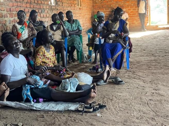 Community meeting in Adjumani